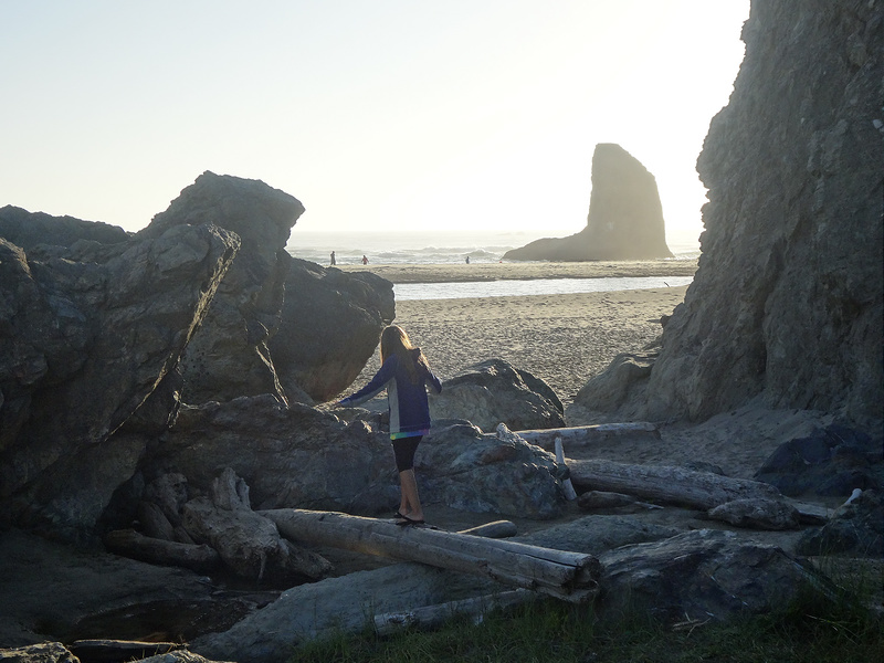 Face Rock - L Enjoying Driftwood