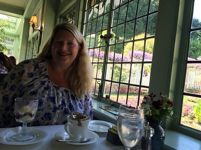 M Tea at Butchart Gardens
