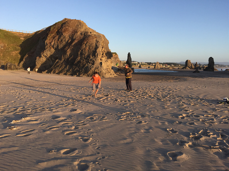 Face Rock - Football on Beach