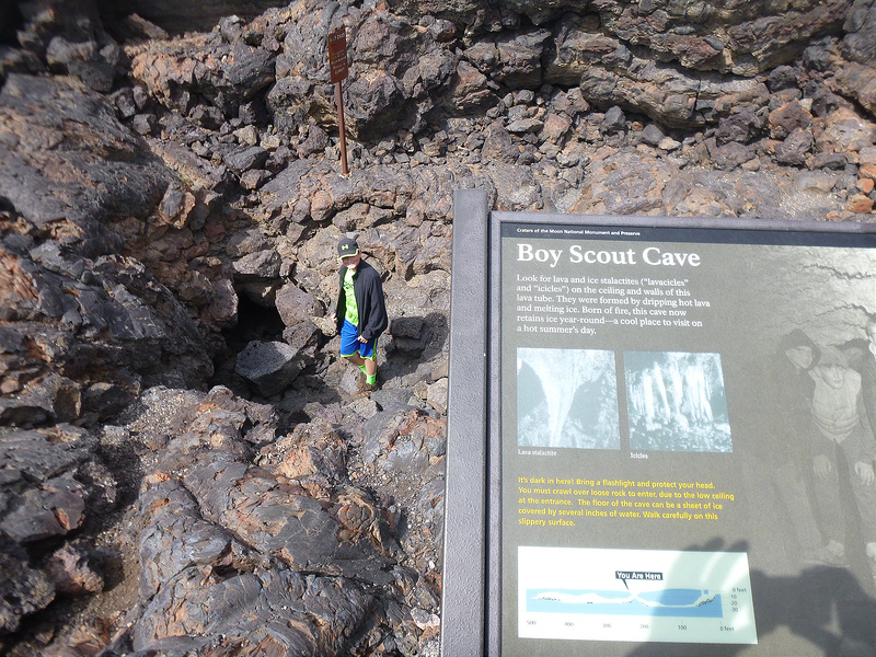 Craters of the Moon - Descending Into Boy Scout Cave
