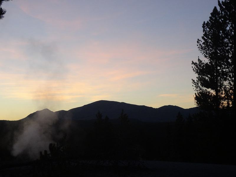 Yellowstone-Norris Geyser Sunset