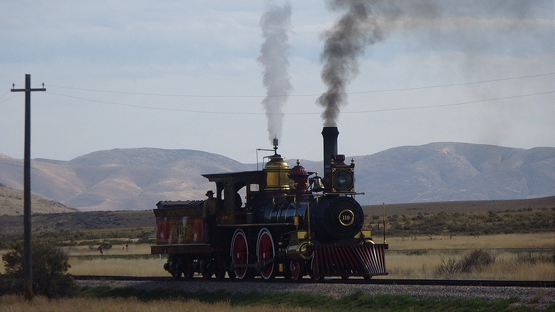 Golden Spike-119 Under Steam