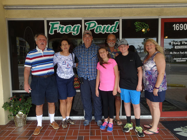 Frog Pond with Uncle D and Aunt L