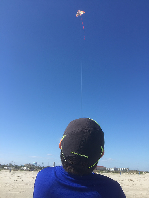 Galveston-Beach Kite Flying
